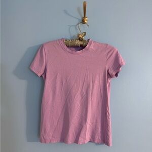 Vince 100% pima cotton light purple short sleeve shirt size S